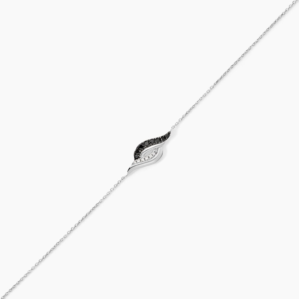 Bracelet Sculptural Or Blanc Diamant - Bracelets cha&icirc;nes Femme | Marc Orian