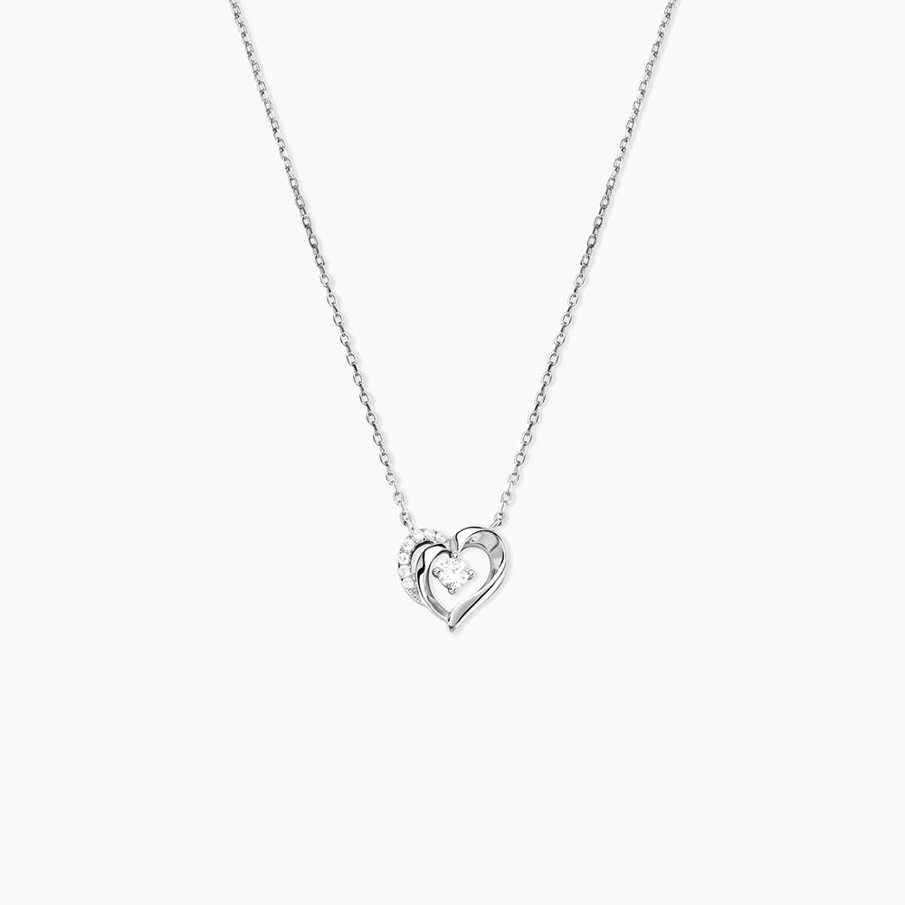 Collier Aggie Argent Blanc Oxyde De Zirconium - Colliers avec pierres Femme | Marc Orian