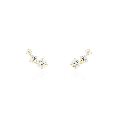 Bijoux D'oreilles Raffaele Or Jaune Oxyde De Zirconium - Piercings d'oreilles Femme | Marc Orian