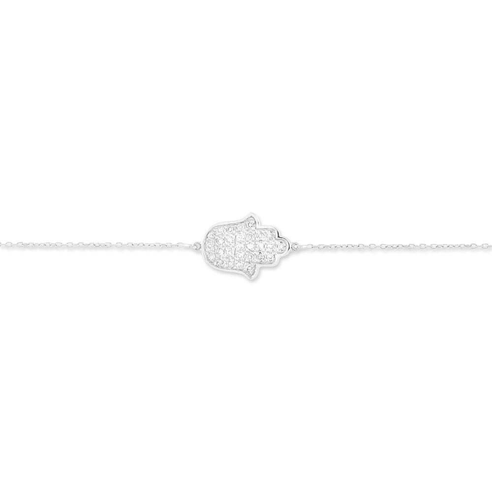 Bracelet Aicha Or Blanc Diamant - Bracelets cha&icirc;nes Femme | Marc Orian