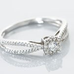 Bague Orphee Or Blanc Diamant - Bagues pierres pr&eacute;cieuses Femme | Marc Orian