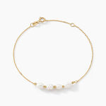 Bracelet Bron Or Jaune Perle De Culture - Bracelets cha&icirc;nes Femme | Marc Orian