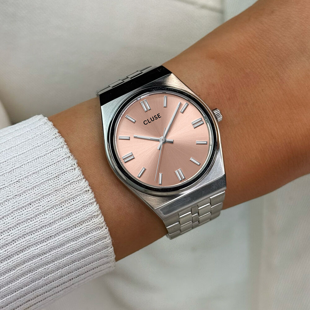 Montre Cluse Retro 70's Rose - Montres étanches Femme | Marc Orian
