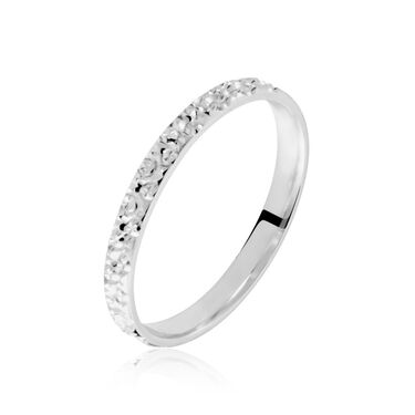 Alliance Fantaisie Diamantee Or Blanc