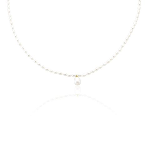 Collier Stella-rose Or Jaune Perle De Culture - Colliers avec pierres Femme | Marc Orian