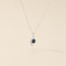 Collier Emotion Or Blanc Saphir Diamant - Colliers avec pierres Femme | Marc Orian