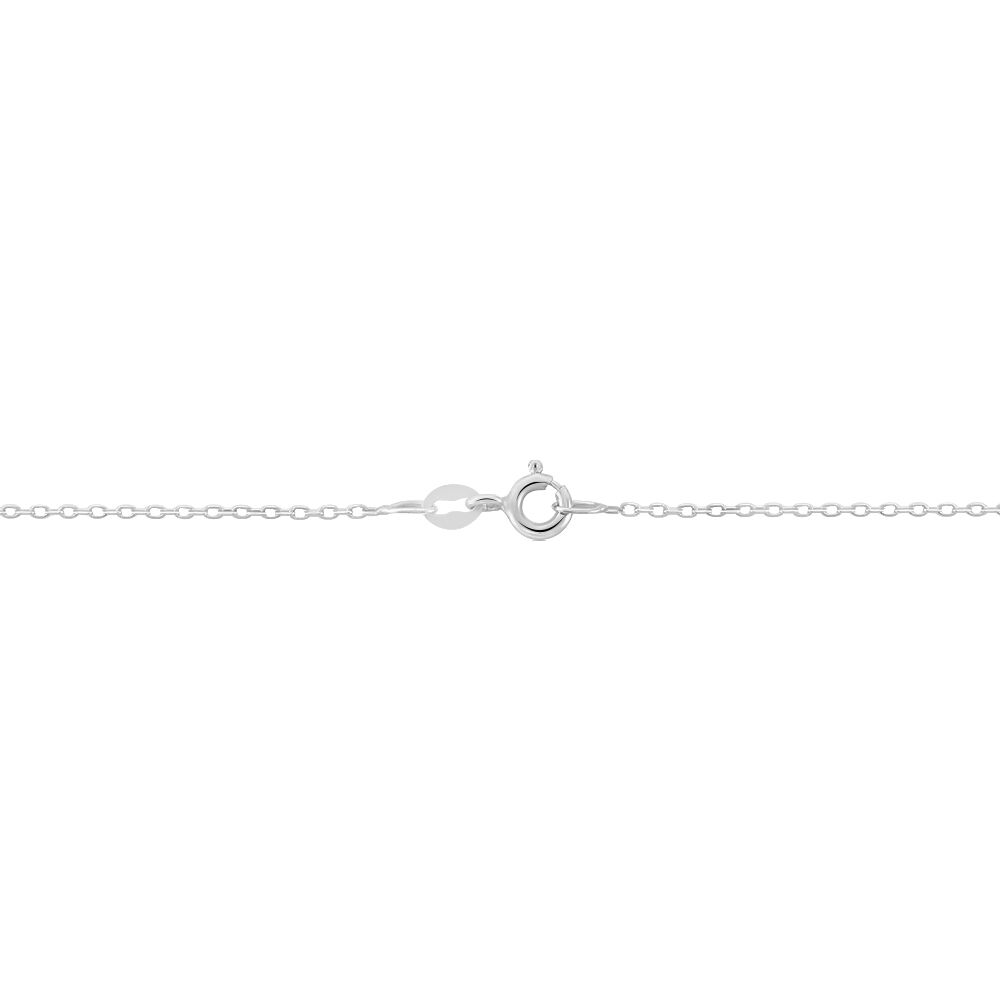 Chaîne Claudine Maille Forçat Argent Blanc - Chaines Femme | Marc Orian