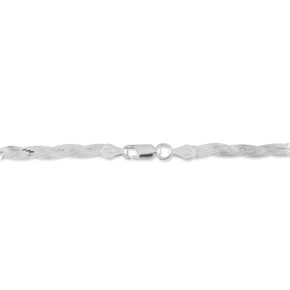 Bracelet Elae Argent Blanc - Bracelets mailles Femme | Marc Orian