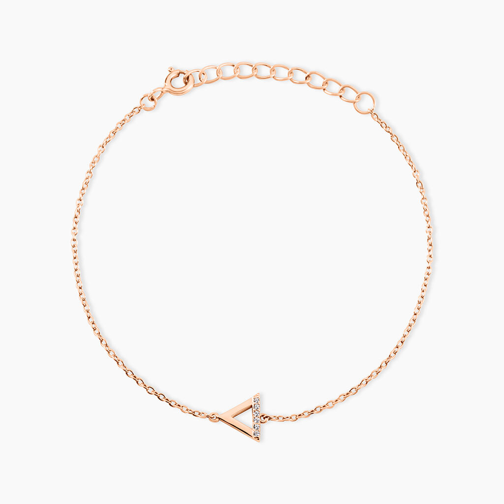 Bracelet Lorena Argent Rose Oxyde De Zirconium - Bracelets fantaisie Femme | Marc Orian