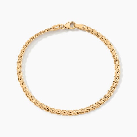 Bracelet Jayna Maille Palmier Or Jaune - Bracelets mailles Femme | Marc Orian
