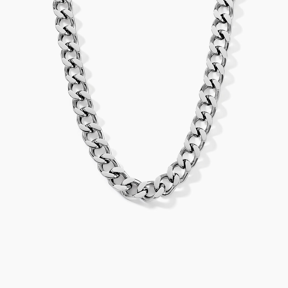 Collier Daniel Acier Blanc - Colliers fantaisie Homme | Marc Orian