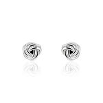 Boucles D'oreilles Puces Iloa Argent Blanc - Puces Femme | Marc Orian