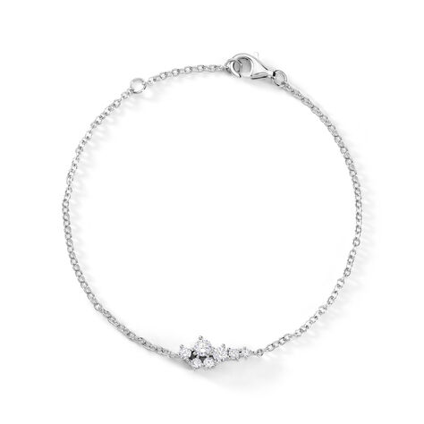 Bracelet Eden Argent Blanc Oxyde De Zirconium - Bracelets chaînes Femme | Marc Orian