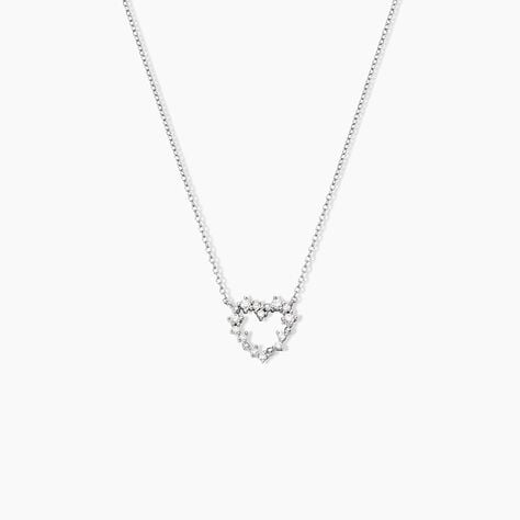 Collier Cora Argent Blanc Oxyde De Zirconium - Colliers avec pierres Femme | Marc Orian