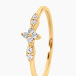 Bague Jo&euml;la Argent Dor&eacute; A L'Or 750/1000 Topaze Oxyde De Zirconium - Bagues pierres fines Femme | Marc Orian