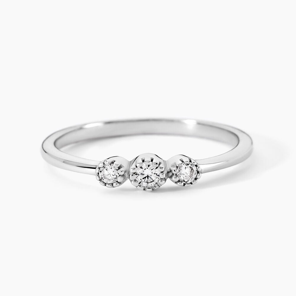 Bague Donya Argent Blanc Oxyde De Zirconium - Bijoux fantaisie Femme | Marc Orian