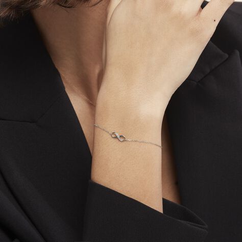 Bracelet Or Blanc Adrasteia Diamants - Bracelets chaînes Femme | Marc Orian