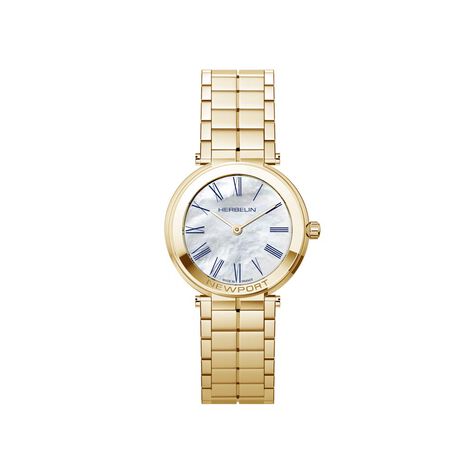 Montre Herbelin Newport Slim Nacre Blanche - Montres &eacute;tanches Femme | Marc Orian