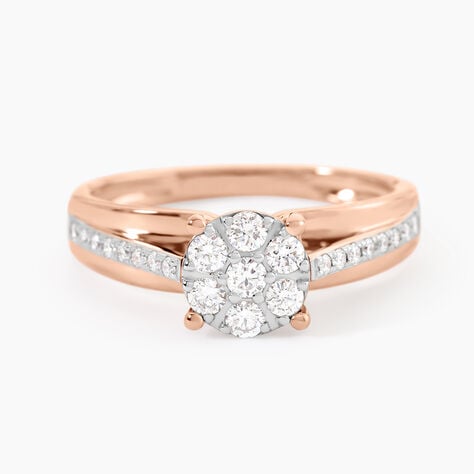 Bague Kate Or Rose Diamant - Solitaires Femme | Marc Orian