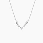 Collier Mascaret Argent Blanc Oxyde De Zirconium - Colliers avec pierres Femme | Marc Orian