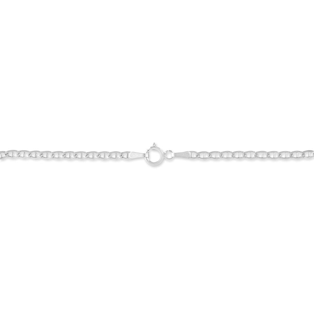 Bracelet Capucin Or Blanc Maille Marine Plate - Bracelets mailles Femme | Marc Orian