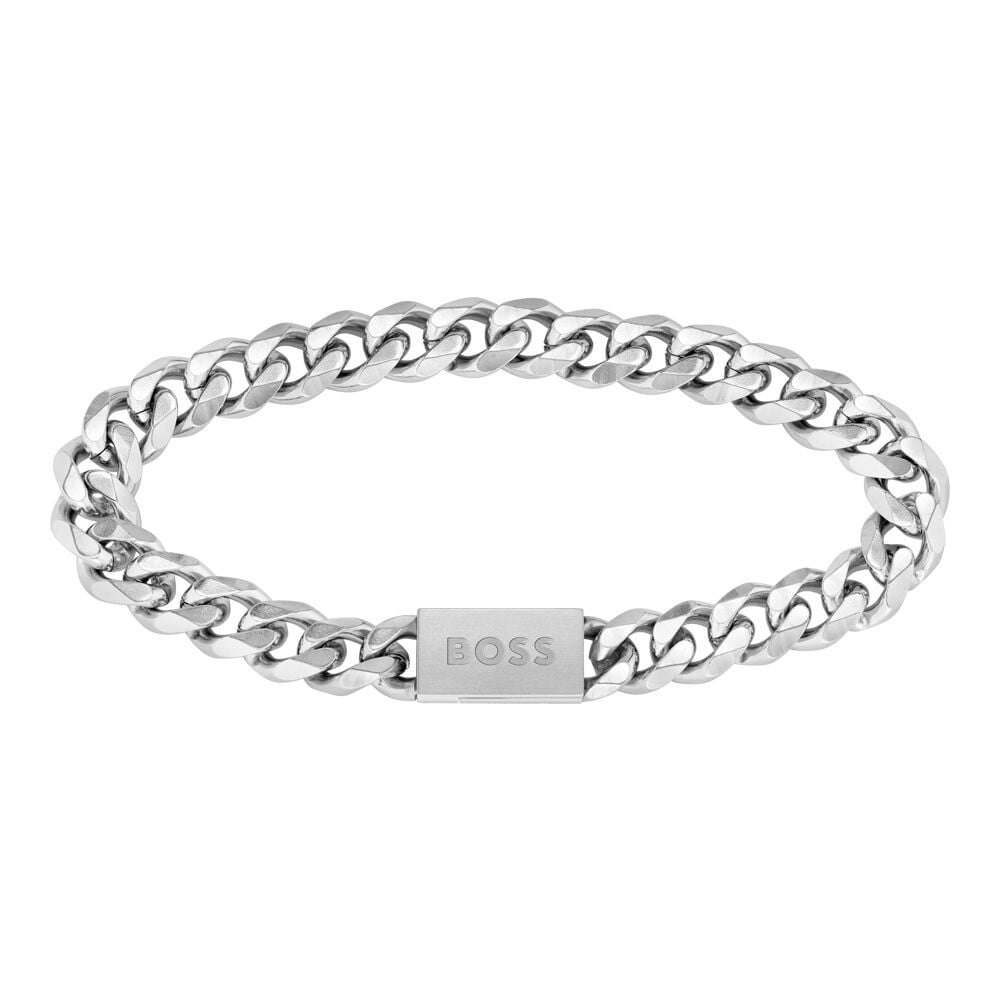 Bracelet Boss Chain Link Acier Blanc - Bracelets chaînes Homme | Marc Orian