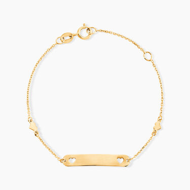 Bracelet Identit&eacute; Mellie Or Jaune