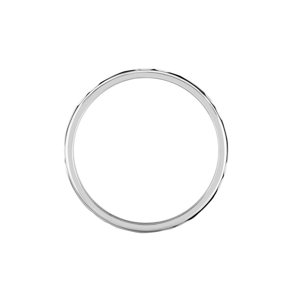 Alliance Samiha Ruban Plat Or Blanc - Alliances duo Unisex | Marc Orian