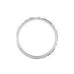 Alliance Samiha Ruban Plat Or Blanc - Alliances duo Unisex | Marc Orian