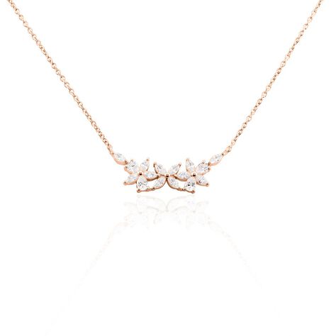 Collier Oralie Argent Rose Oxyde De Zirconium - Colliers avec pierres Femme | Marc Orian