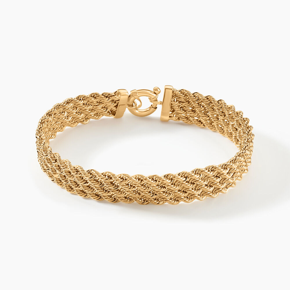 Bracelet Jerry Maille Corde Or Jaune - Bracelets mailles Femme | Marc Orian