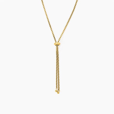 Collier Hollie Acier Jaune - Sautoirs Femme | Marc Orian