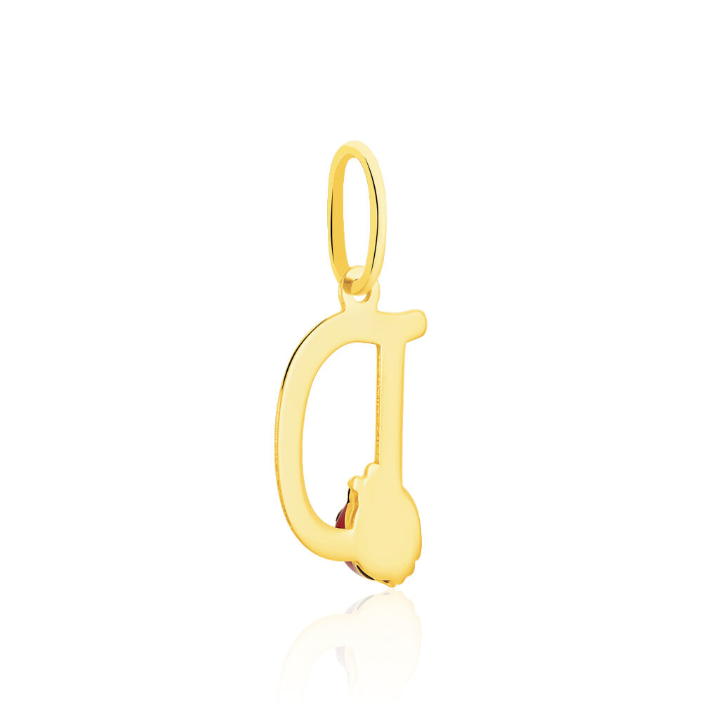 Pendentif Helidie Coccinelle Lettre Or Jaune - Pendentifs Enfant | Marc Orian