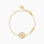Bracelet Guess Life In 4G Acier Jaune Oxyde De Zirconium - Bracelets cha&icirc;nes Femme | Marc Orian