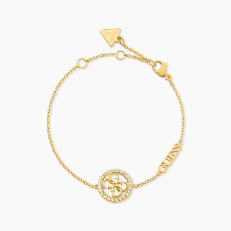 Bracelet Guess Life In 4G Acier Jaune Oxyde De Zirconium - Bracelets cha&icirc;nes Femme | Marc Orian