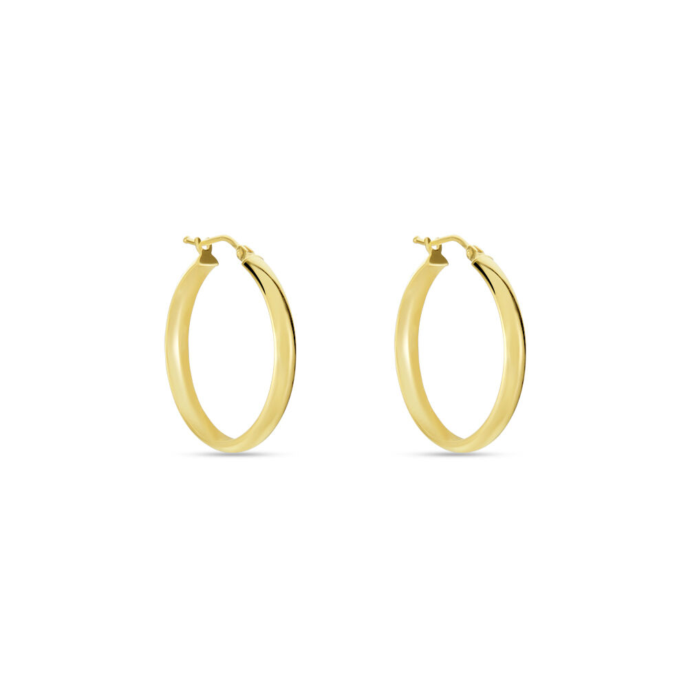 Créoles Shalana Lisses Demi Jonc Or Jaune - Créoles Femme | Marc Orian