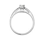 Bague Solitaire Alexandra Or Blanc Diamant - Solitaires Femme | Marc Orian