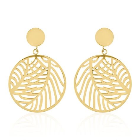 Boucles D'oreilles Pendantes Acier Doré Jami - Pendantes Femme | Marc Orian