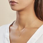 Pendentif Annais Croix Striee Or Jaune - Pendentifs Famille | Marc Orian