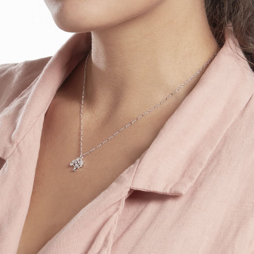 Collier Kozue Argent Oxyde De Zirconium - Colliers avec pierres Femme | Marc Orian