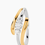 Bague Mayline Or Bicolore Diamant - Bagues fian&ccedil;ailles Femme | Marc Orian