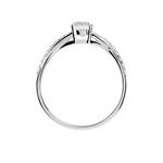 Bague Evita Or Blanc Oxyde De Zirconium - Solitaires Femme | Marc Orian