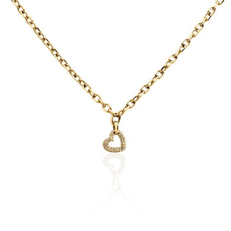 Collier Sydnee Acier Jaune Cristal - Colliers avec pierres Femme | Marc Orian