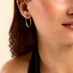 Boucles D'Oreilles Pendantes Henrietta Acier Blanc - Pendantes Femme | Marc Orian