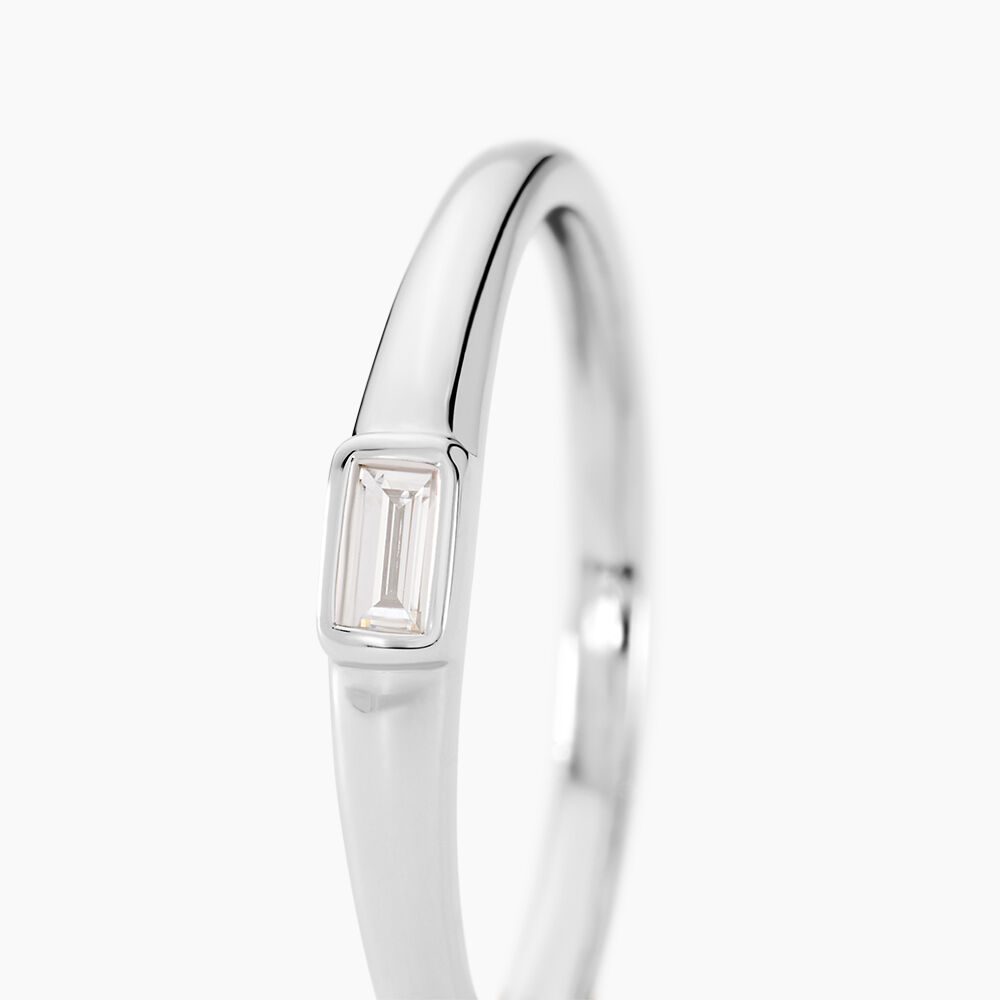 Bague Mayumi Argent Blanc Diamant Synthétique - Solitaires Femme | Marc Orian