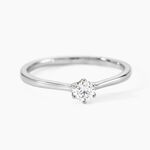 Bague Athena Platine Blanc Diamant - Solitaires Femme | Marc Orian