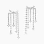 Boucles D'oreilles Pendantes Marsala Argent Blanc Oxyde De Zirconium - Pendantes Femme | Marc Orian