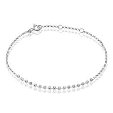 Bracelet Or Blanc Diamant - Bracelets chaînes Femme | Marc Orian