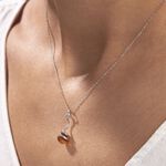 Collier Famata Argent Blanc Ambre - Colliers avec pierres Femme | Marc Orian