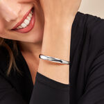 Bracelet Jonc Two Argent Blanc - Bracelets joncs Femme | Marc Orian